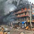 Lagos building on fire on April 9, 2024 [NAN]