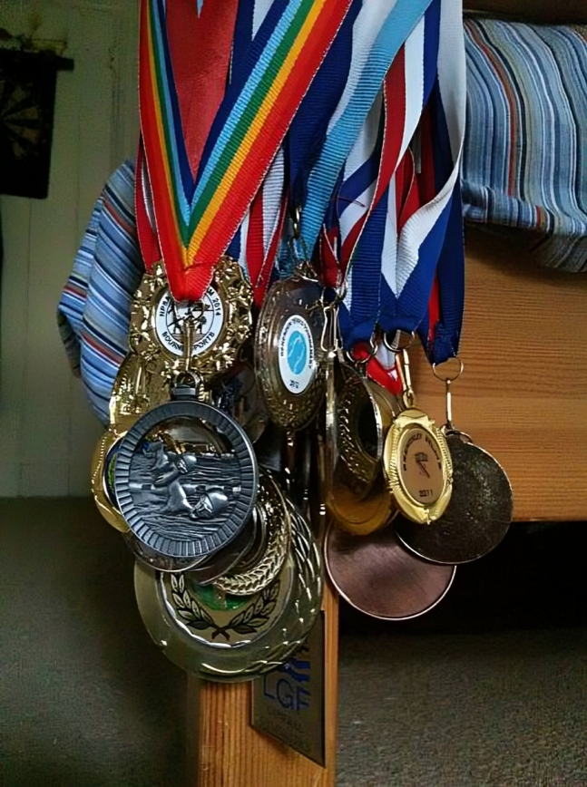 Medals hanged