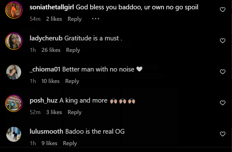 Fans reactions to Olamide's gift [Instagram/Sabiradio]