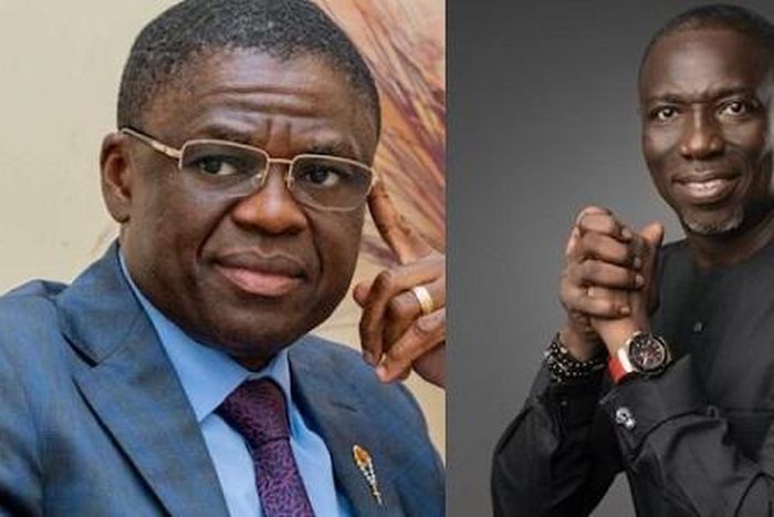 Former Deputy Governor, Philip Shaibu and Dr Asue Ighodalo