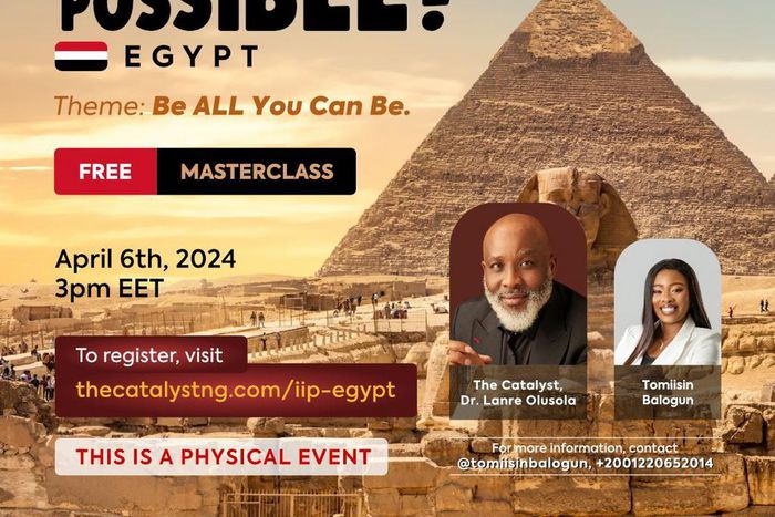 Africa’s #1 Life Coach Dr Olusola, takes global empowerment tour to Egypt!