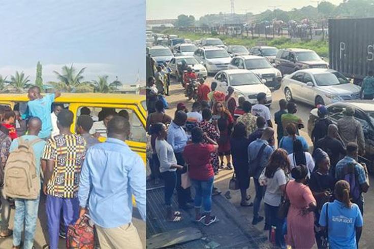 Lagosians stranded as fuel scarcity continues.