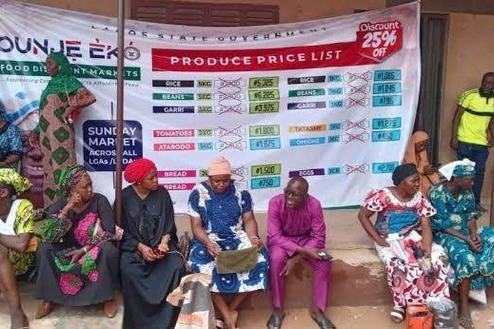 The Ounje Eko scheme was launched by the Lagos State Govt to as a food palliative scheme for Lagosians.