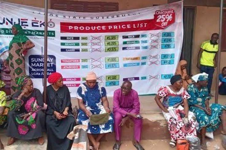 The Ounje Eko scheme was launched by the Lagos State Govt to as a food palliative scheme for Lagosians.