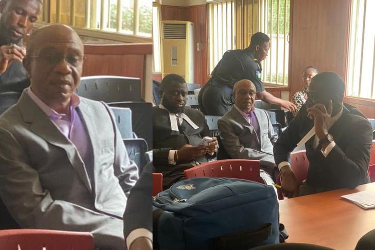 The ex-CBN boss and his co-defendants pleaded not guilty to all counts. [Godwin Emefiele/Punch]