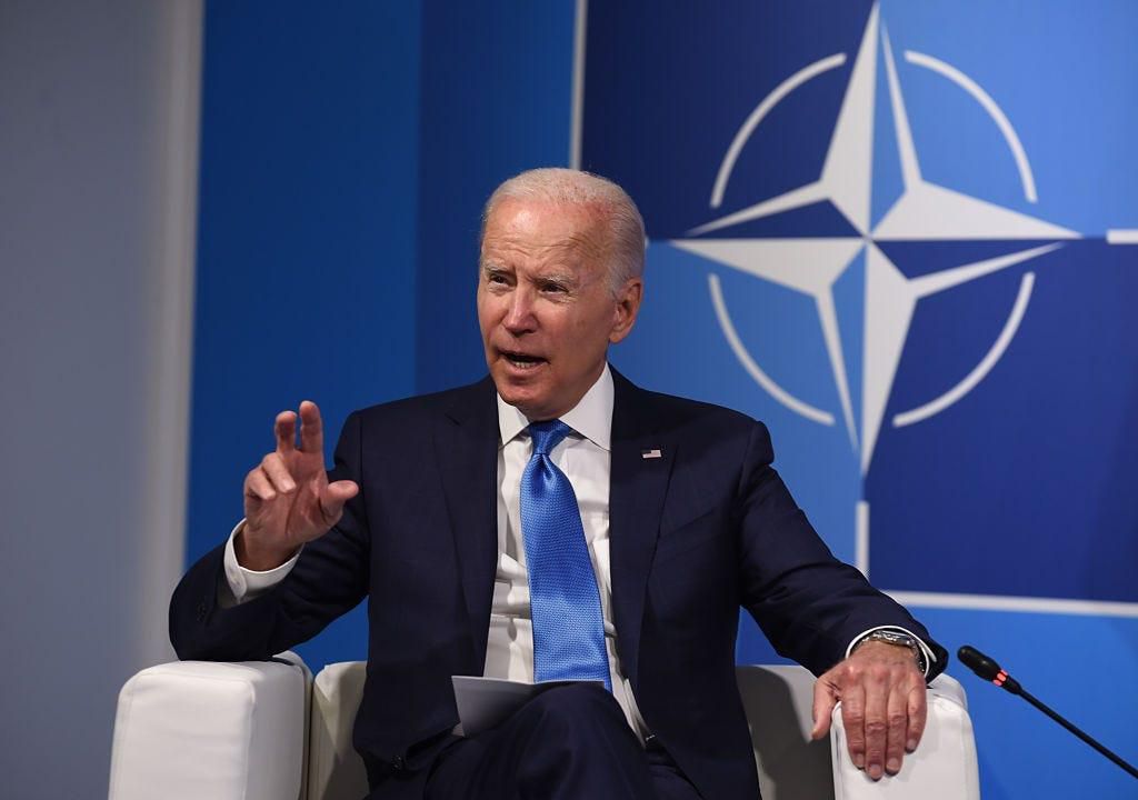 US President Joe Biden at a meeting with NATO Secretary General Jens Stoltenberg in June 2022.Denis Doyle via Getty Images