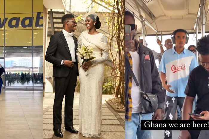 Veekee James, Warri pikin and more arrive in Ghana to 'shutdown' Moses Bliss' wedding