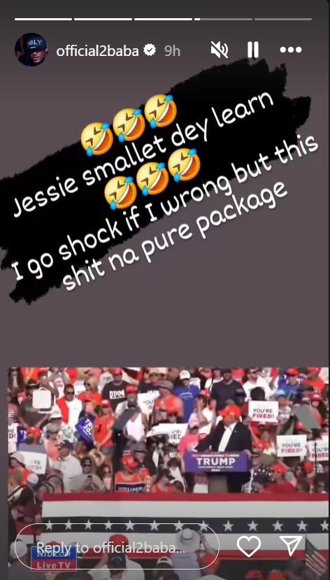 2Baba's post [Instagram/2Baba]