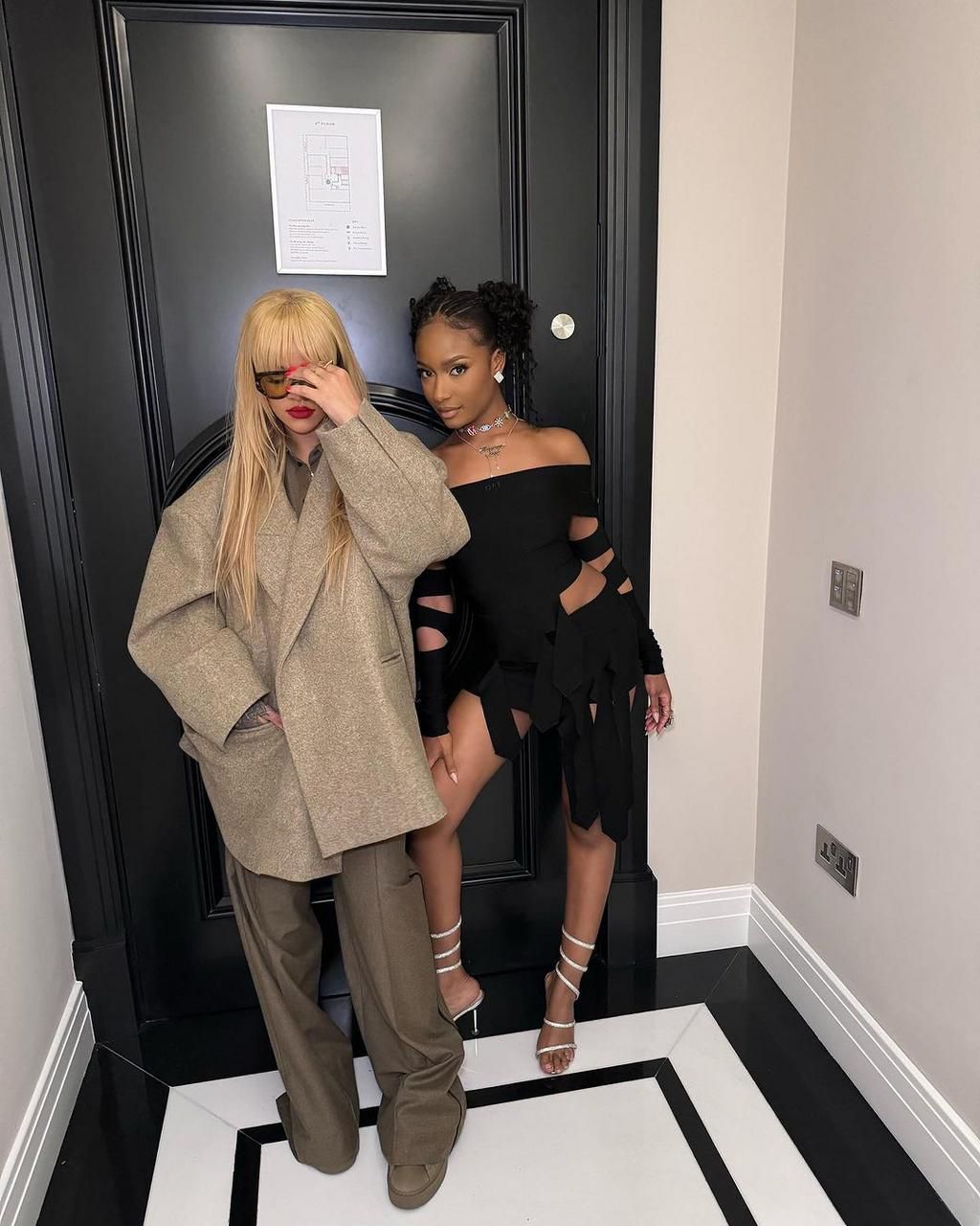Rihanna and Ayra Starr [Instagram/ Ayra Starr]