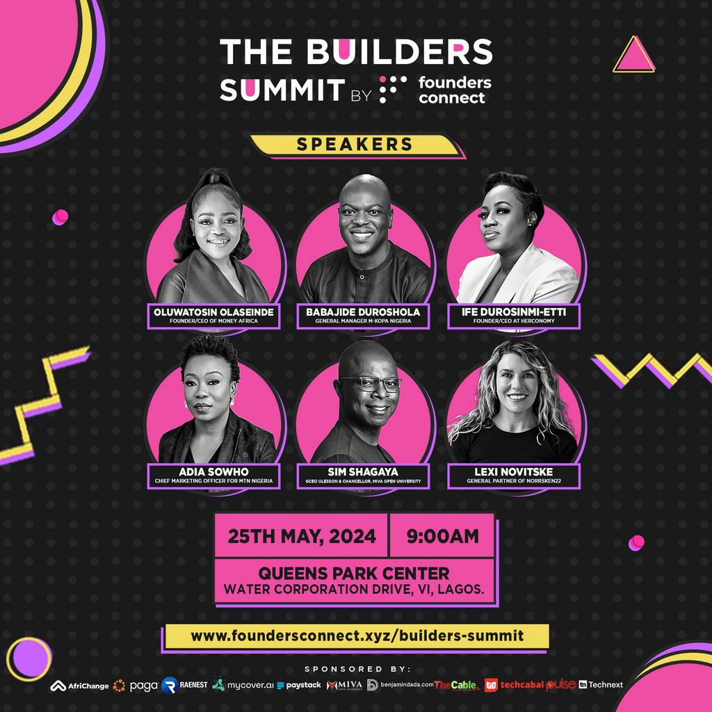 Founders connect live returns with The Builders Summit in Lagos