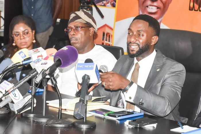 Pic From left, Permanent Secretary, Ministry of Youth and Social Development, Mrs Toyin Oke-Osanyintolu; Chairman House Committee on Youth and Social Development, Lagos House of Assembly, Mr Orekoya Abimbola; Lagos State Commissioner for Youth and Soci...