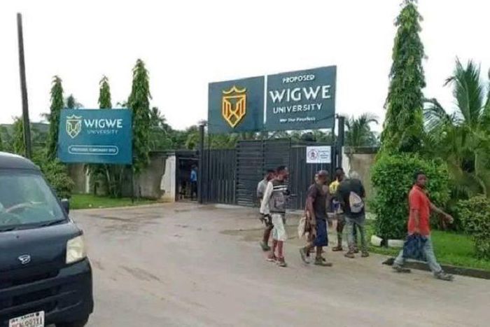 Wigwe University gate [Wigwe University]