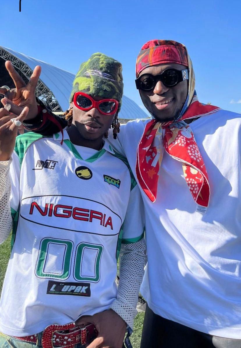 Spinall and Fireboy DML at coachella [Instagram/fireboy]