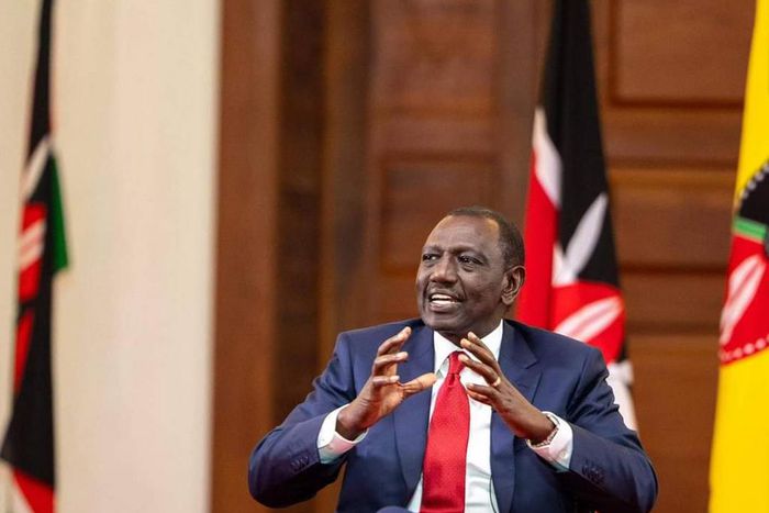 President William Ruto during a media roundtable on June 30, 2024