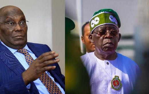 L-R: Former Vice President Atiku Abubakar and President Bola Ahmed Tinubu. [Getty Images/Facebook]