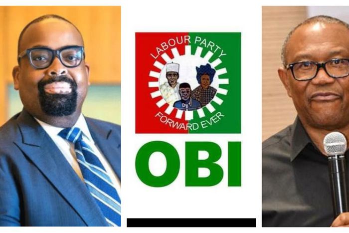 The Labour Party Governorship candidate in Edo State, Olumide Akpata, and the party's presidential candidate in the 2023 general election, Peter Obi.