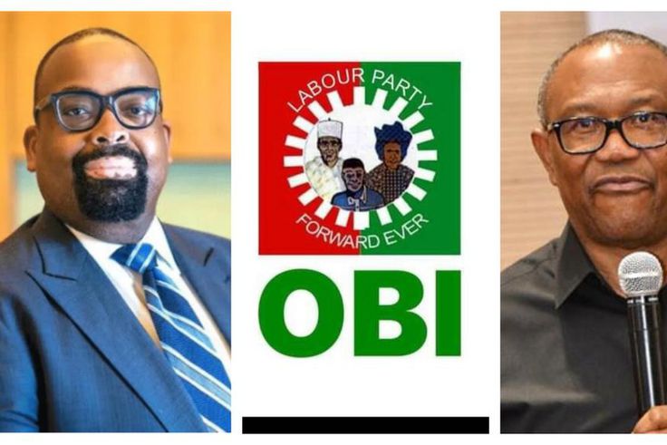 The Labour Party Governorship candidate in Edo State, Olumide Akpata, and the party's presidential candidate in the 2023 general election, Peter Obi.