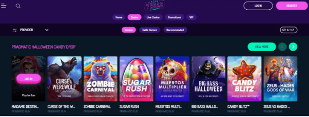 Neon Vegas – Top Rewards and Great Variety of Games