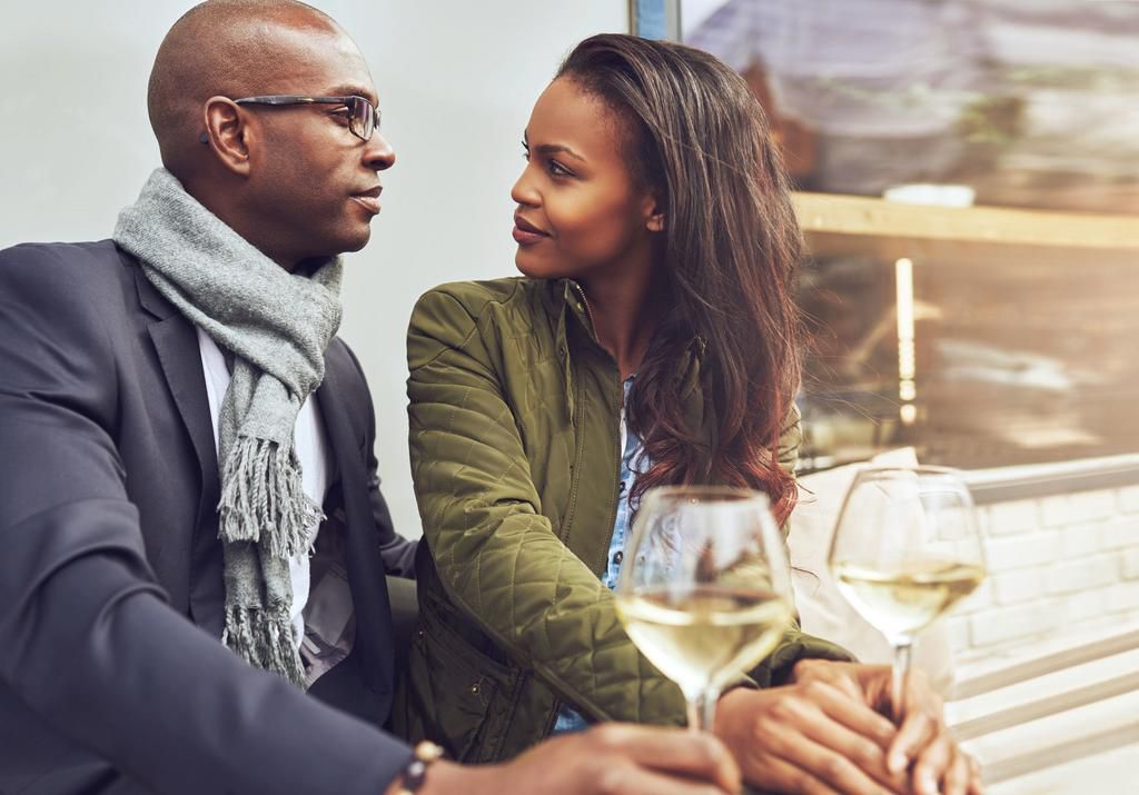A couple on a date