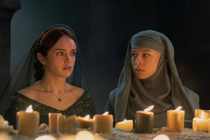 In the latest episode of House of the Dragon, Rhaenyra (Emma D'Arcy) visits her stepmother, Alicent (Olivia Cooke), to figure out how they can stop the brewing civil war.Ollie Upton / HBO