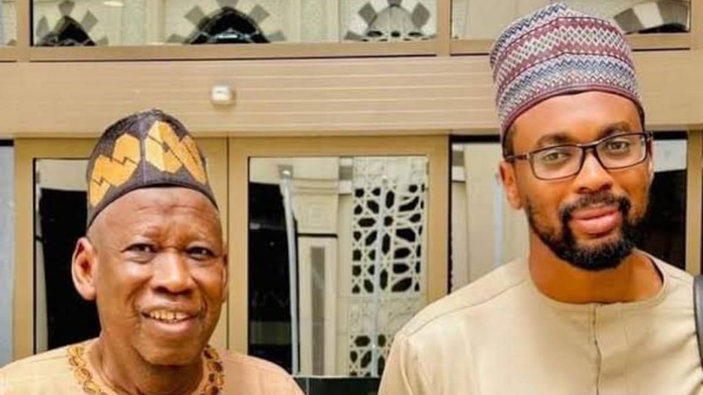 Abdullahi Ganduje and his son Muhammad Abdullahi Umar Ganduje