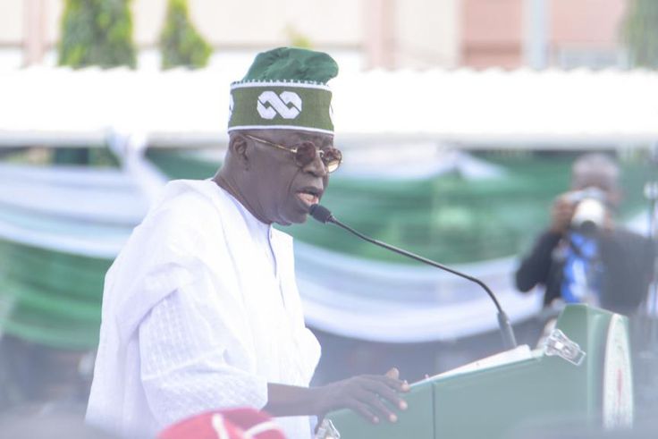 President Bola Ahmed Tinubu at his inauguration on Monday, May 29, 2023 declared the removal of fuel subsidy. [Getty Images]