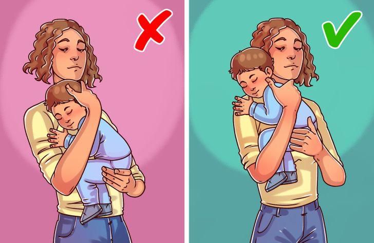 Dangerous ways of holding your baby [BrightSide]