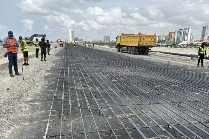 The construction of the Lagos-Calabar coastal highway has started from Victoria Island in Lagos. [Abiodun Bello/X]