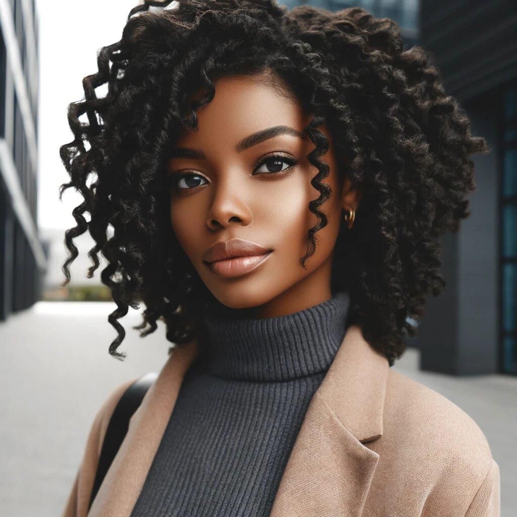 DALL·E 2024-05-08 135044 - Image of an African woman with Twist Out hairstyle