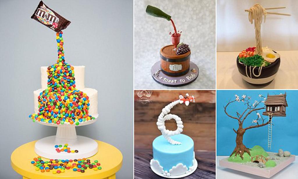 Gravity-defying cakes [DailyMail]