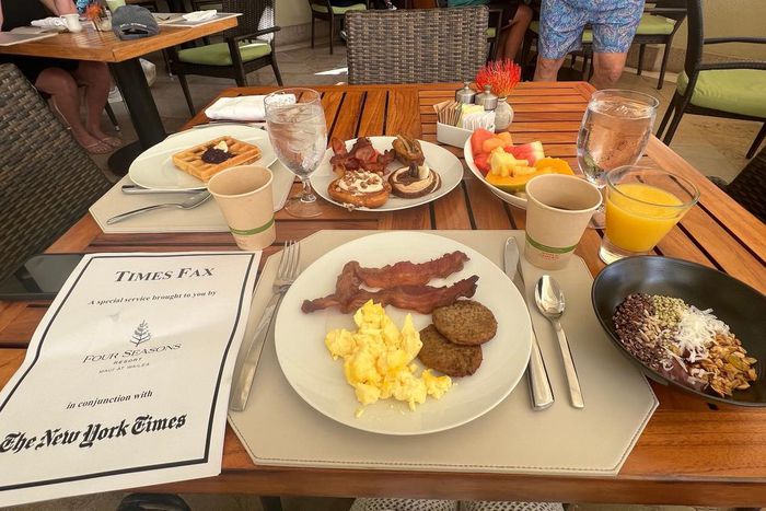 In the morning, we faced a breakfast buffet so large it could rival ones in Vegas.