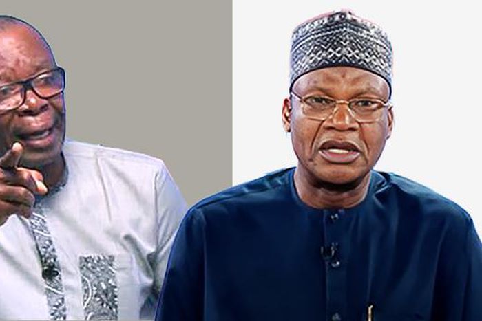 COMBO PHOTO of ASUU President Emmanuel Osodeke (L) and Education Minister Tahir Mamman (R) [ChannelsTV]