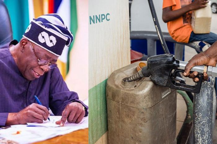 President Bola Tinubu on May 29, 2023 declared the removal of petrol subsidy. [Facebook/Getty Images]