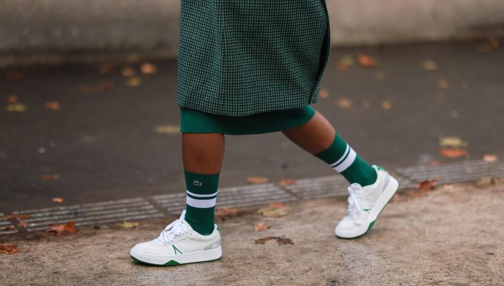 Avoid high socks with low trainers [instyle]