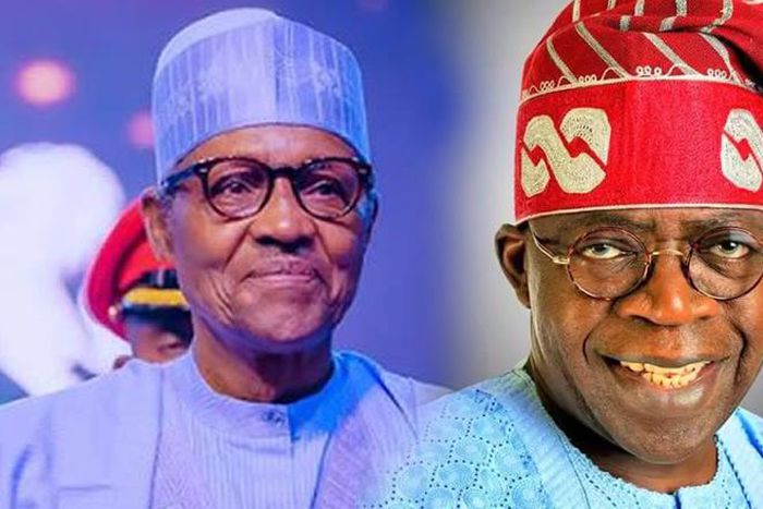 Former President, Muhammadu Buhari and President Bola Tinubu. [Punch]