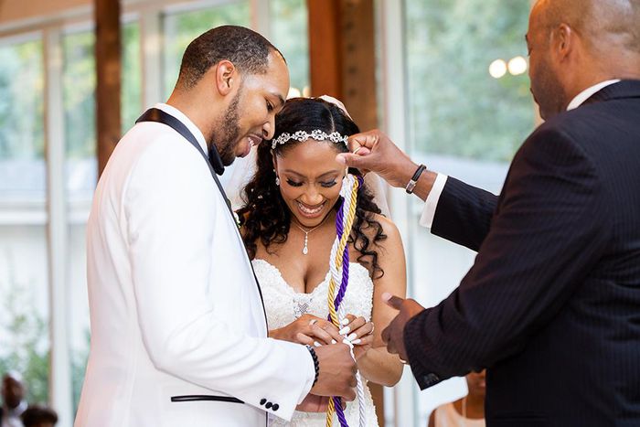 Black couple on wedding day [Bridal Guide]