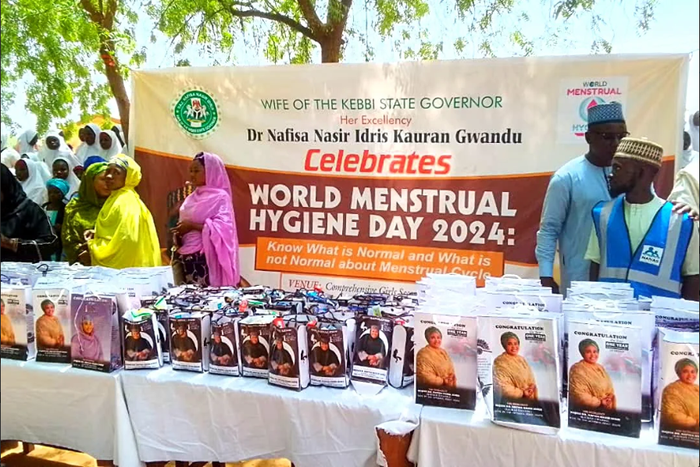 Governor’s wife takes menstrual hygiene camping to secondary school [NAN]