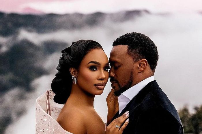 Sharon Ooja and her husband Ugo Nwoke [Instagram/Sharon Ooja]