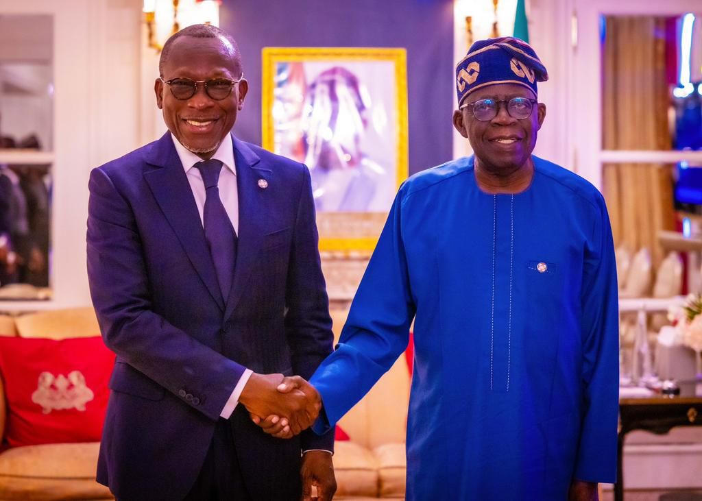 President of Benin Republic, Patrice Talon visits President Bola Ahmed Tinubu in Paris. [Presidency]