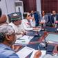Government representatives and labour union leaders during new minimum wage meeting. [IntelRegion]