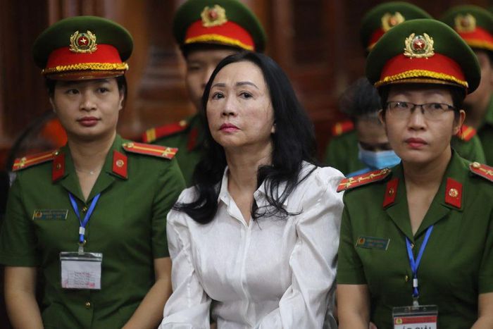 Vietnamese property tycoon Truong My Lan in court in Ho Chi Minh City on April 11, 2024.STR/AFP via Getty Images