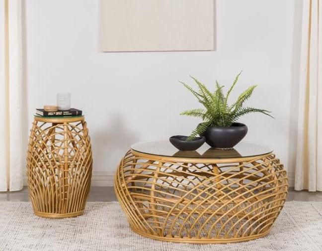 Rattan coffee table [Pinterest]