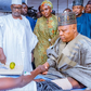 Vice-President Kashim Shettima on a condolence visit to victims of Gwoza bombing.