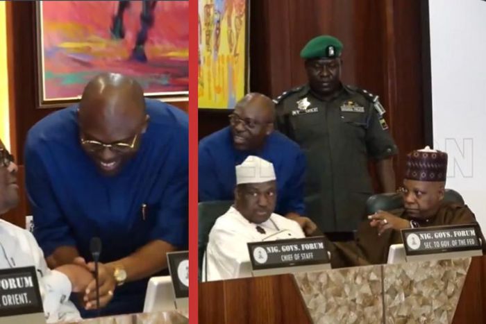 Awkward moment Shetimma asks Fubara to greet Wike during meeting with Tinubu
