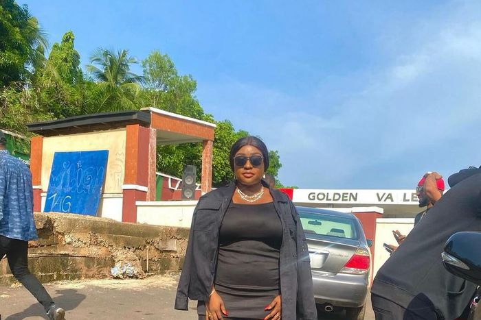 Queen Wokoma's outfit worn at the funeral [Instagram/Queen Wokoma]