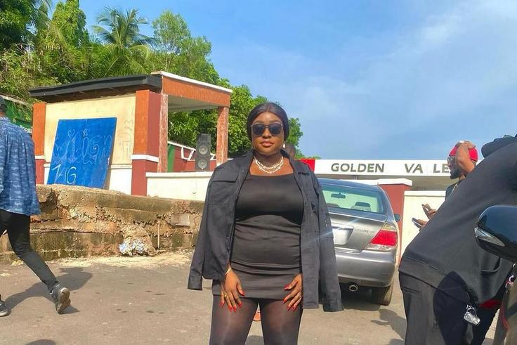 Queen Wokoma's outfit worn at the funeral [Instagram/Queen Wokoma]