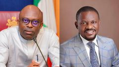 L-R: Gov Sim Fubara and Hon. Martin Amaewhule. [Facebook]