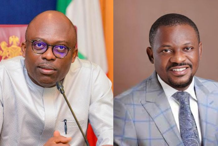 Gov Sim Fubara and Hon. Martin Amaewhule. [Facebook]