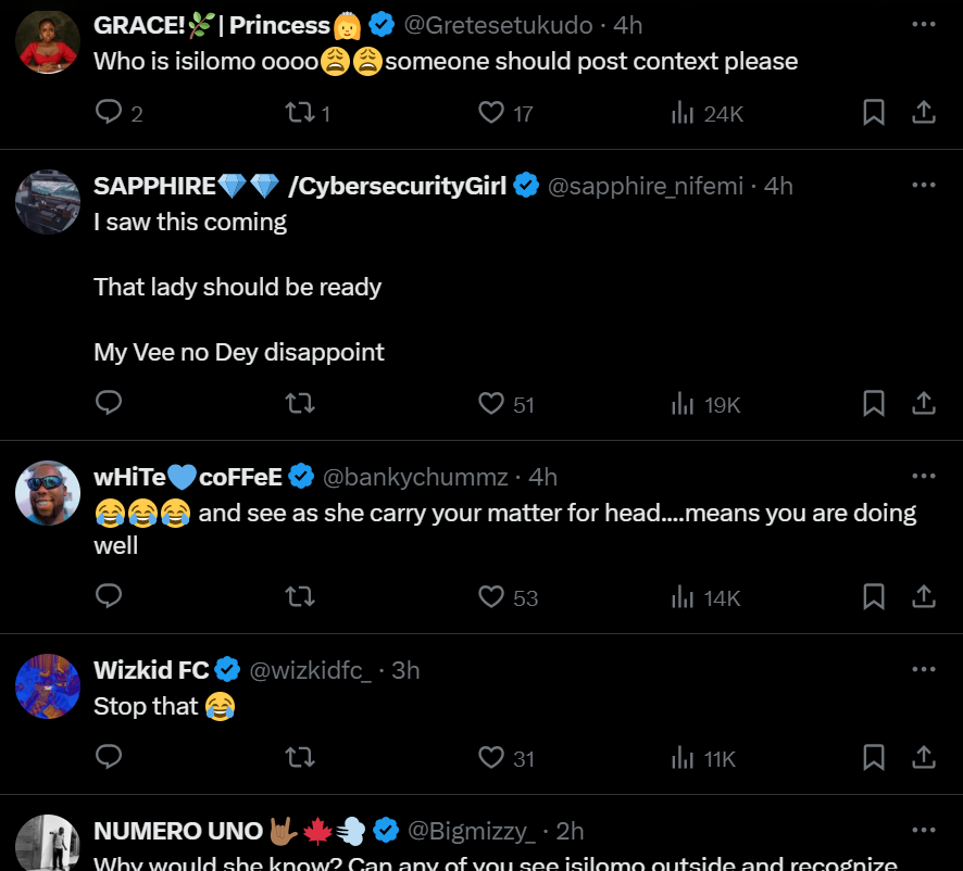 Reactions to Vee's post [X/Veeiye]