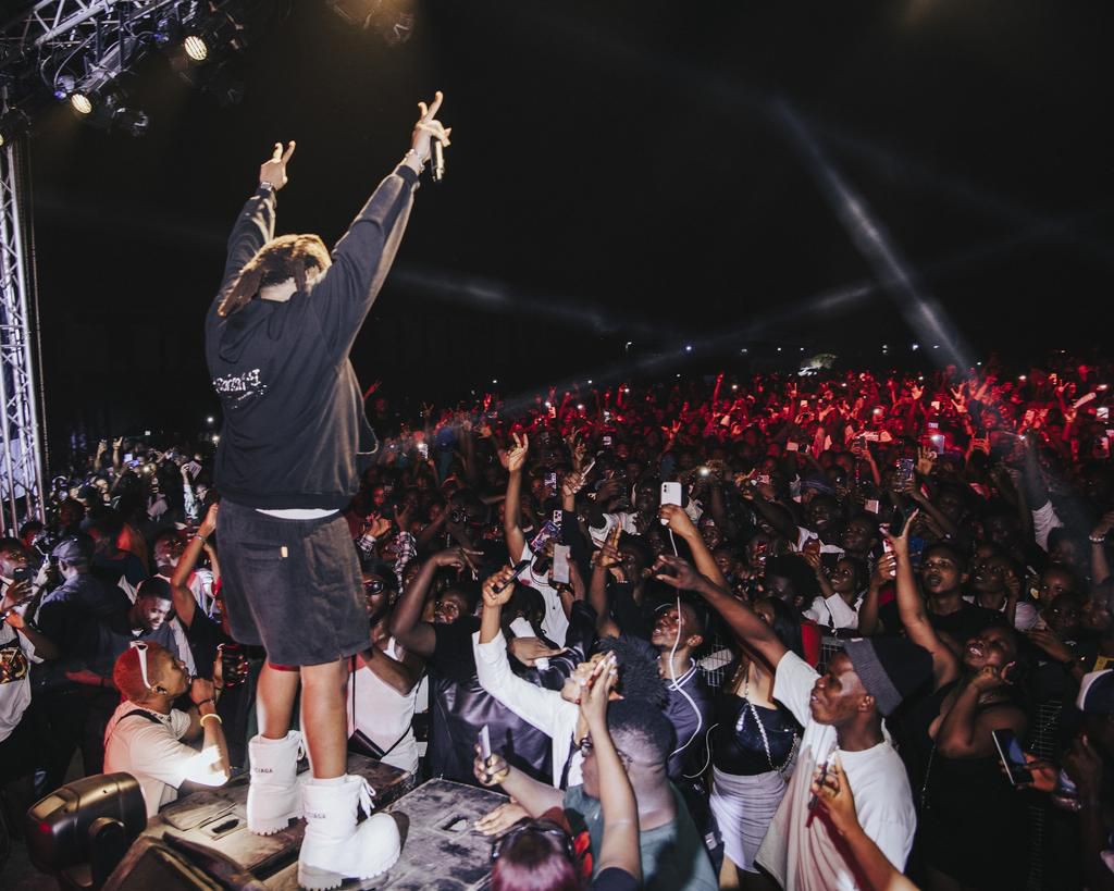 Bnxn at the mega concert -  University of Lagos (Unilag), Nigeria